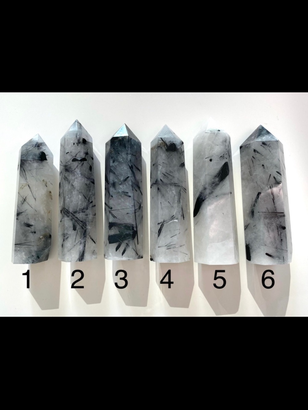 Tourmalated Quartz Crystal Tower - NUMBER 6 for sale only
